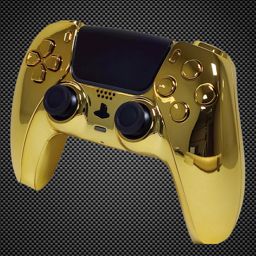 Consoleskins CS Controller PS5 - Gold Chrome Custom