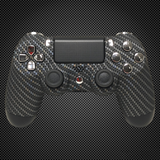 Carbon Fiber Themed Official PS4 Controller V2 Custom