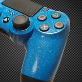 Glitter Blue Themed Official PS4 Controller V2 Custom