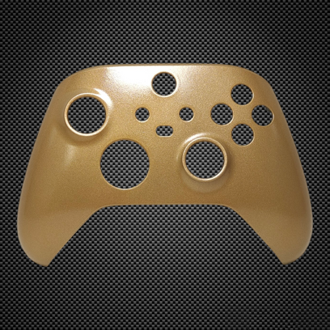 Metallic Regal Gold Themed Xbox Series X/S Custom Controller Front Shell