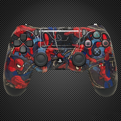 Cartoon Spiderman Themed Official PS4 Controller V2 Custom