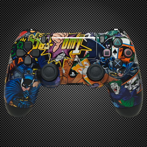 Comic Batman vs Joker Themed Official PS4 Controller V2 Custom