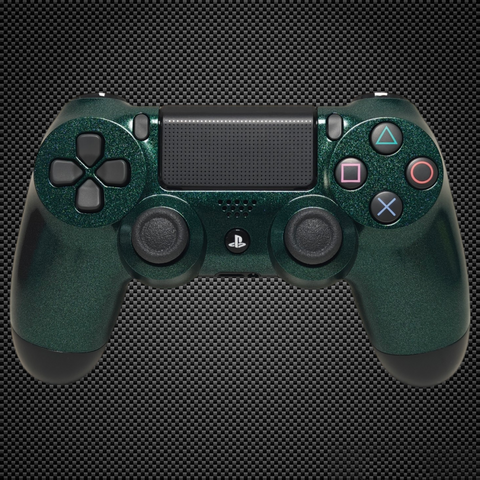 Metallic Green Themed Official PS4 Controller V2 Custom