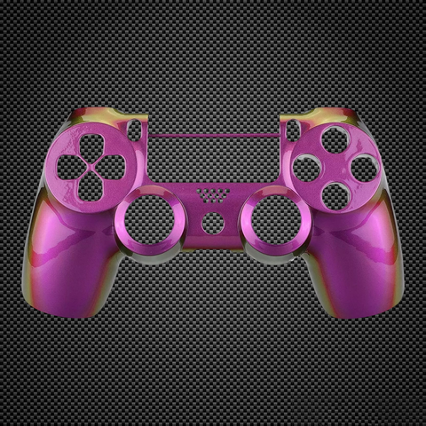 Chameleon Pink & Gold Custom PS4 V2 JDM-040 Controller Front Shell